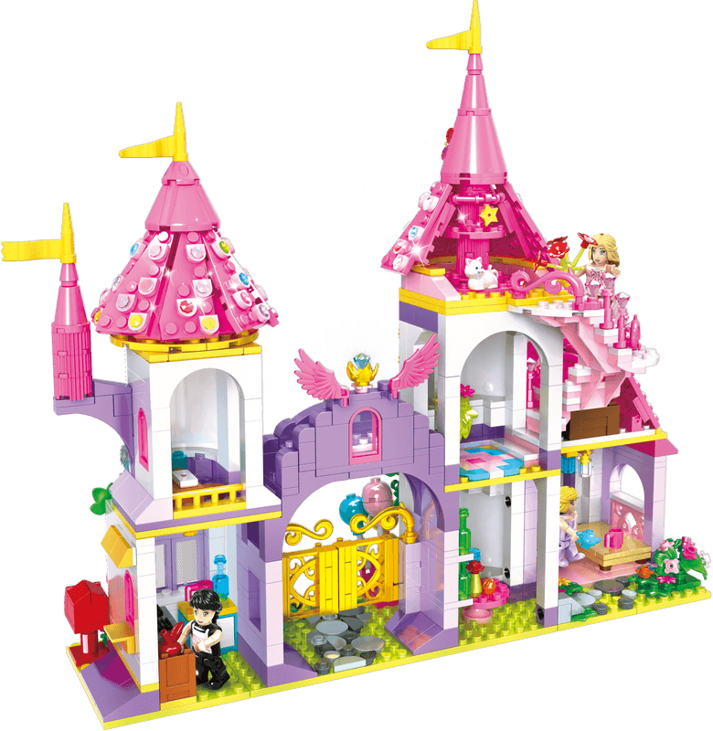Blocos-de-Montar-Castelo-Woma-Toys-1063-Pecas-
