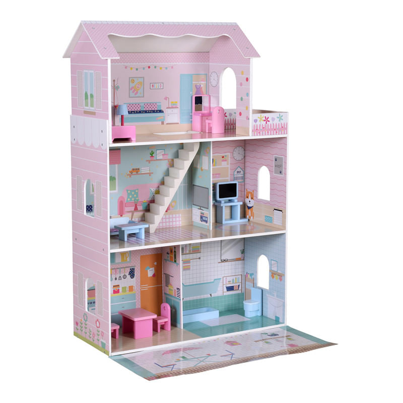 Casa-de-Madeira-de-Bonecas-Doll