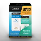Kit Protetor Solar FPS 70 Neutrogena Sun Fresh 200ml Grátis Protetor Solar Facial FPS 70 40g