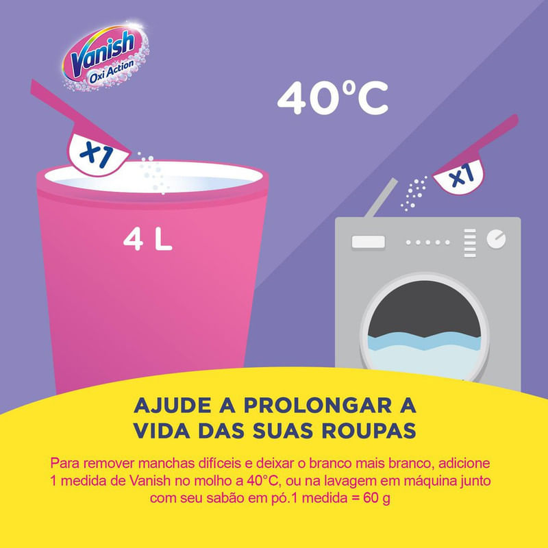 Tira-Manchas-de-Roupas-Sem-Cloro-Oxi-Action-Vanish-White-Pacote-25kg-Giga-Pack
