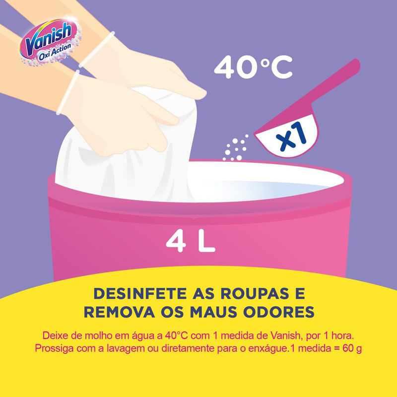 Tira-Manchas-de-Roupas-Sem-Cloro-Oxi-Action-Vanish-White-Pacote-25kg-Giga-Pack