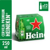 Cerveja Lager Heineken Pack 12 Long Neck 250ml cada