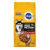 Ração Pedigree High Protein Carne e Frango Cães Adultos Raças Médias e Grandes 2,7 kg