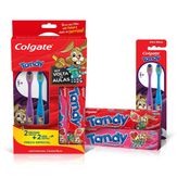 Kit Colgate Tandy 2 Escovas Dentais + 2 Géis Dentais 50g Cada