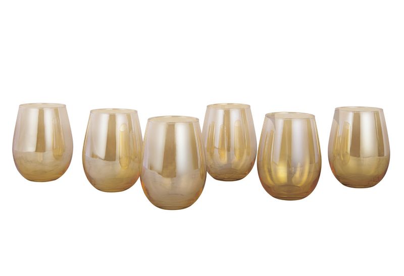 Conjunto-de-Copos-Glaze-Ouro-Member-s-Mark-6-Pecas