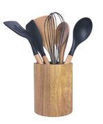 Conjunto-de-Utensilios-e-Suporte-Acacia-Member-s-Mark-7-Pecas