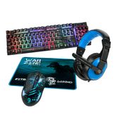 Kit Gamer Warzone Teclado Mouse Headset e Mousepad ELG