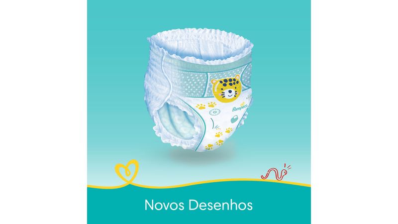 Fralda Descartável Infantil Pampers Pants Ajuste Total XXG Pacote 78  Unidades - Sam's Club