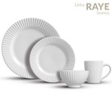 Conjunto de Jantar Raye Scalla Branco 16 Peças