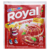 Gelatina de Morango Royal Pack 15 Unidades 25g Cada