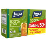Adoçante Linea Stevia Pack 2 Unidades 50 Envelopes 50% de Desconto na 2ª Unidade