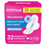 Absorvente Intimus Extra Suave Tripla Proteção Pacote 32 Unidades