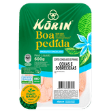 Coxa e Sobrecoxa sem Osso de Frango IQF Korin Bandeja 600g