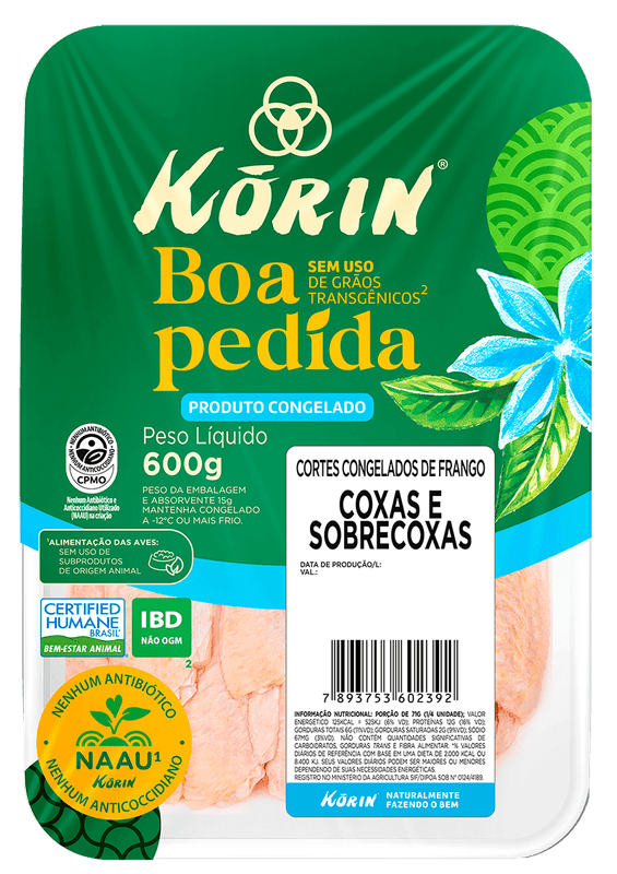 Coxa-e-Sobrecoxa-sem-Osso-de-Frango-IQF-Korin-Bandeja-600g