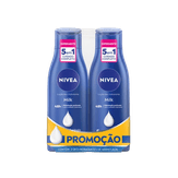 Kit Hidratante Corporal Pele Seca a Extra Seca Milk Nivea Caixa 2 Unidades 400ml Cada Embalagem Promocional