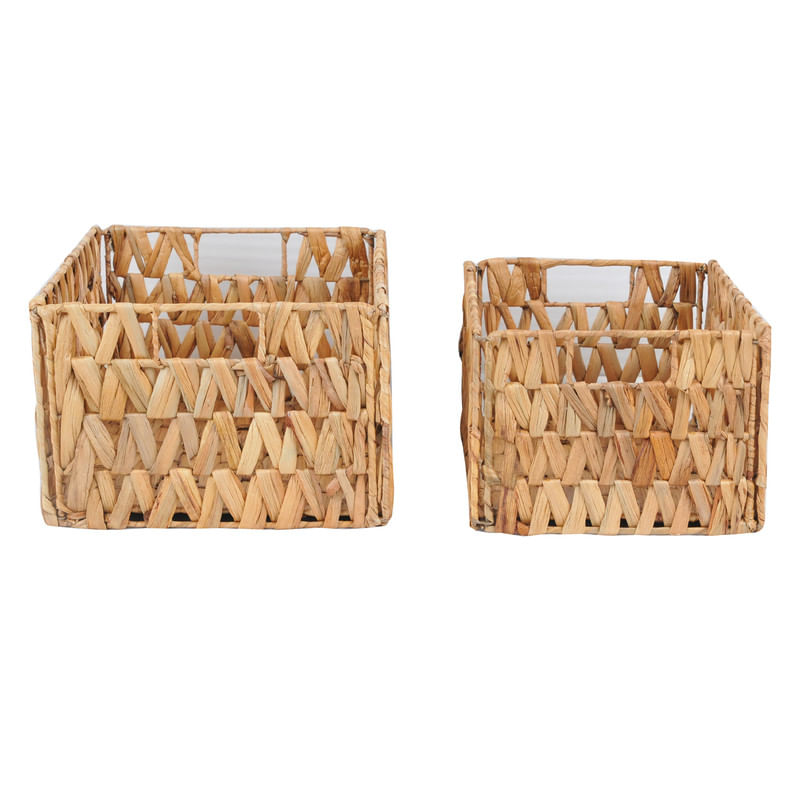 Conjunto de Cestos Decorativos Fibra Natural Member's Mark