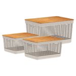 Kit-3-Cestos-Martiplast-Grid-com-Tampa-em-Bambu