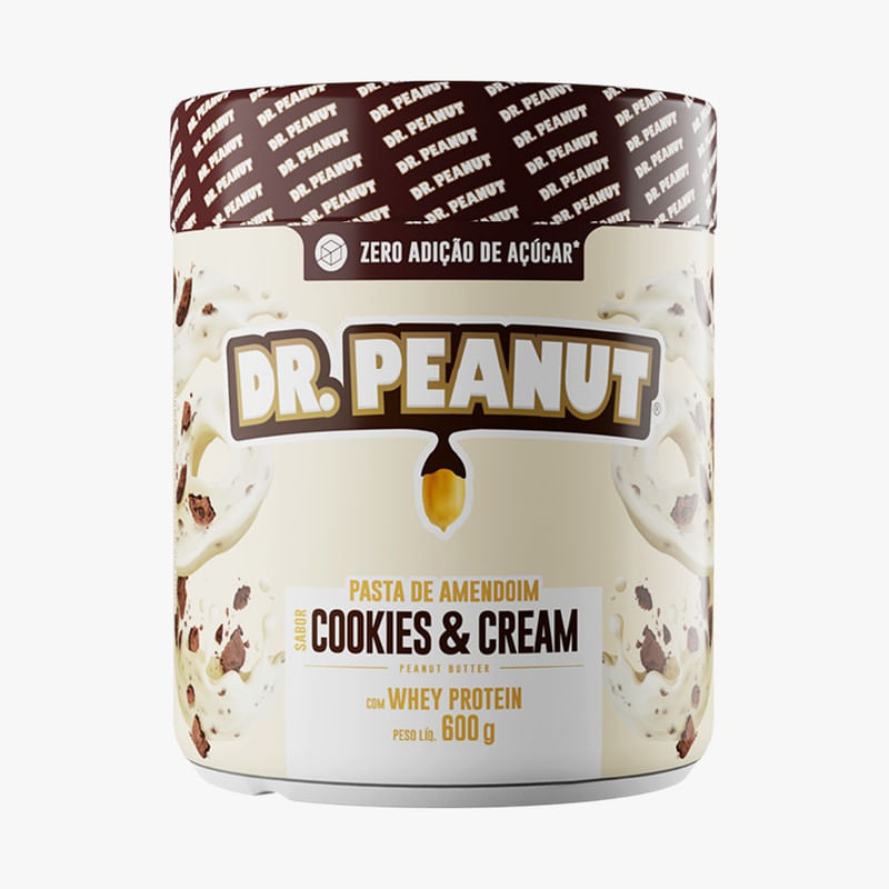 Pasta-de-Amendoim-Dr.-Peanut-Cookies---Cream-com-Whey-Protein-Pote-600g