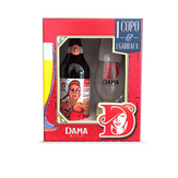 Kit Copo e Cerveja Pilsen Dama Garrafa 600ml