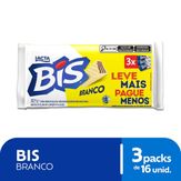 Bis Branco Lacta 100,8g - Kit com 3 unidades