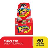 Chiclete Bubbaloo Morango 5g - Caixa Com 60 Unidades