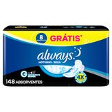 Absorvente com Abas Seca Always Noites Tranquilas G Pacote 48 Unidades Leve Mais Pague Menos