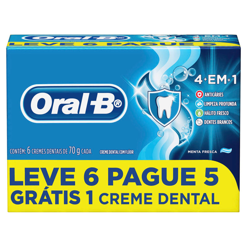 Creme-Dental-Oral-B-4-em-1-Pack-6-Unidades-com-70g