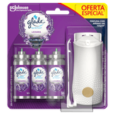 Desodorizador Glade Toque de Frescor Aparelho + 3 Refis Lavanda 12ml