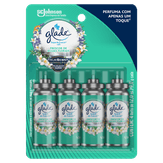 Desodorizador Glade Toque de Frescor Refil Águas Florais 12ml Pack 4 unidades