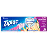 Sacos Herméticos Ziploc para Organizar Médio com 20 unidades