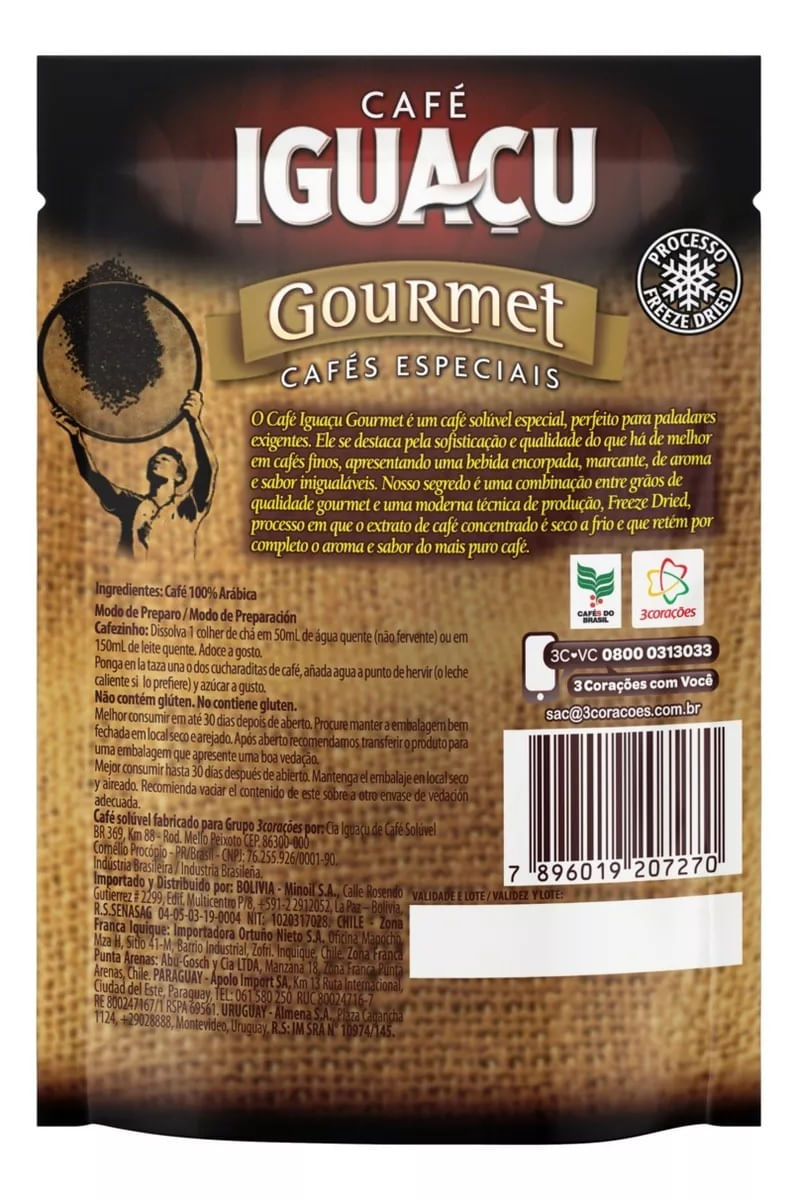 Cafesoluveliguacugourmetpackpack3unidades50gcadalevemaispaguemenos7896045108671