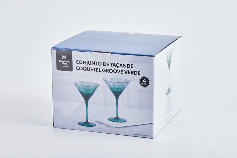 Conjunto-de-Tacas-Coquetel-Groove-Verde-Member-s-Mark-4-Pecas