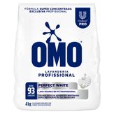 Lava Roupas em Pó Super Concentrado Perfect White Lavanderia Omo Pacote 4kg