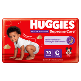 Fralda Descartável Infantil Huggies Supreme Care Pants G Pacote 70 Unidades