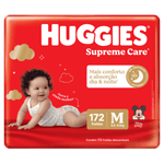 Fralda-Descartavel-Infantil-Supreme-Care-Xtra-Flex-M-Huggies-Pacote-com-172-Unidades-Embalagem-Economica