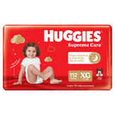 Fralda Descartável Infantil Supreme Care XG Huggies Pacote com 112 Unidades