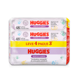 Toalha Umedecida One Done Limpeza 3 em 1 Huggies Pack com 4 Unidades