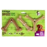 Brinquedo para Pet Truqys Bamboo Toys 3 Unidades