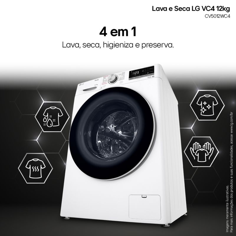 Lava-e-Seca-VC4-12kg-Branca-220V