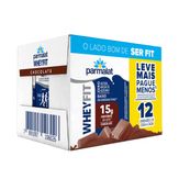 Bebida Láctea Whey Fit Parmalat Chocolate 12x250ml