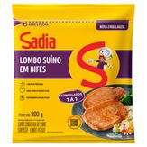 Lombo Suíno Fatiado Sadia Pacote 800g