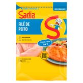 Filé de Peito de Frango Congelado sem Pele sem Osso Sadia Pacote 1kg