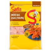 Meio da Asa de Frango Congelada Temperada Sadia Pacote 1kg