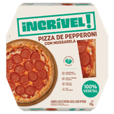 Pizza de Pepperoni com Mussarela 100% vegetal Incrível! 450g