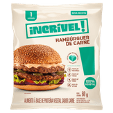 Hambúrguer Vegetal Carne Incrível Pacote 60g