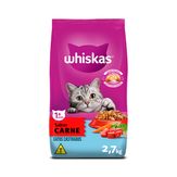 Ração Whiskas Carne Pacote 2,7kg