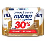 Kit Complemento Alimentar Nutren Senior Sem Sabor 1,48Kg Ganhe 30% de Desconto na Segunda Lata