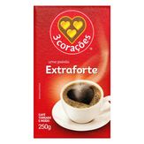 Café Torrado e Moído a Vácuo Extraforte 3 Corações Pack com 2 Unidades 250g Cada