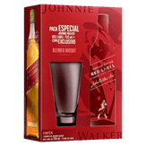 Kit Copo + Whisky Escocês Blended Red Label Johnnie Walker 750ml