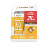 KIT protetor solar Australian Gold FPS 50 + Facial FPS 50